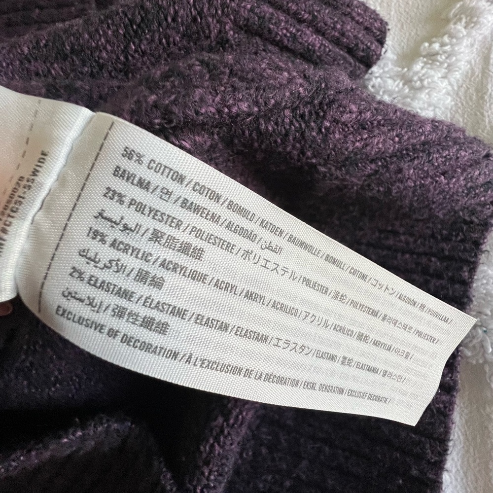 Abercrombie & Fitch Plum Purple Raglan Sleeve Classic Sweater Size XXL - Picture 7 of 10